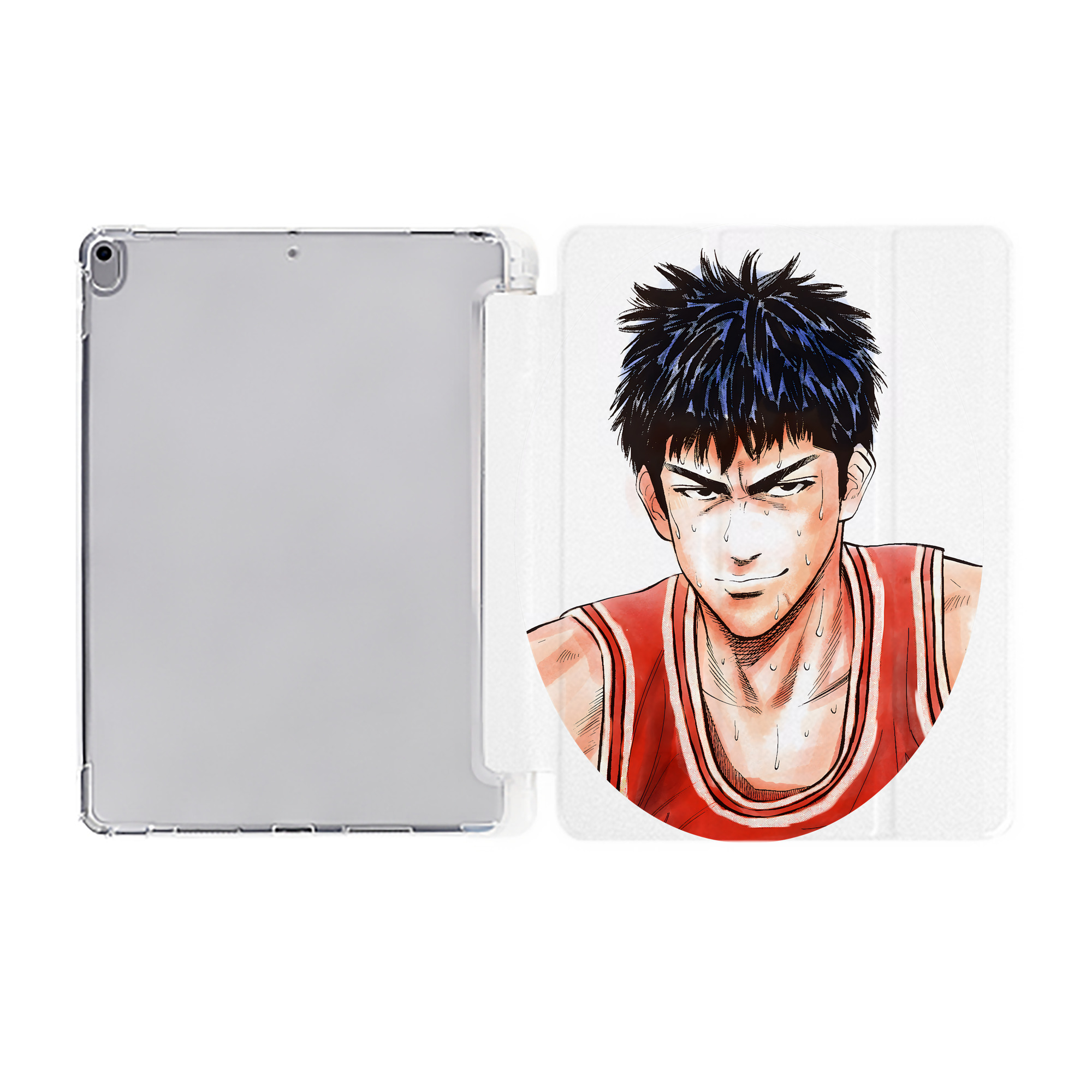 （画像用） SLAM DUNK／スラムダンク IPad ケース ペン収納付き 三つ折りスタンド PUレザー×シリコン 対応機種9.5/10.5/10.9インチ